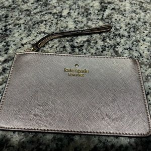 Kate Spade ♠️ 💖Wristlet Metallic Pink/Rose Gold